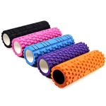 فوم رولر های دهانه باز با سطح شیار دار دارای رنگ های نارنجی ، بنفش ، آبی ، صورتی و مشکی